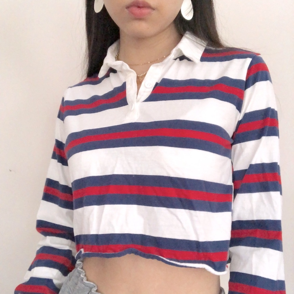 PACSUN STRIPED CROP TOP